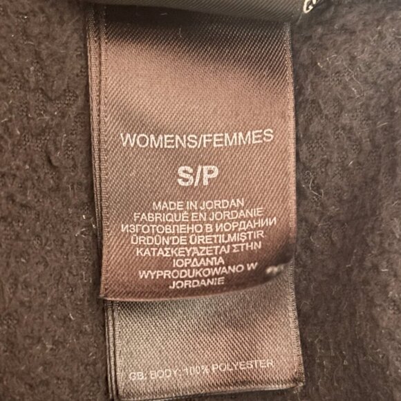 The North Face Women's Fleece Full Zipper Jacket Black Soft Furry Size S/P - Picture 4 of 5